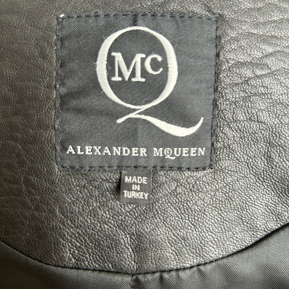 Mc Q by Alexander McQueen Leather Moto Jacket - Picture 10 of 11